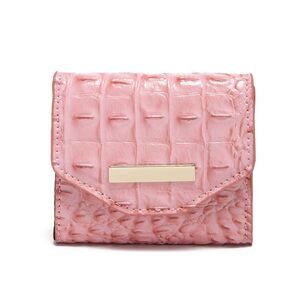 4607 Crocodile Small Wallets Short Vintage Leather Credit Card Holder